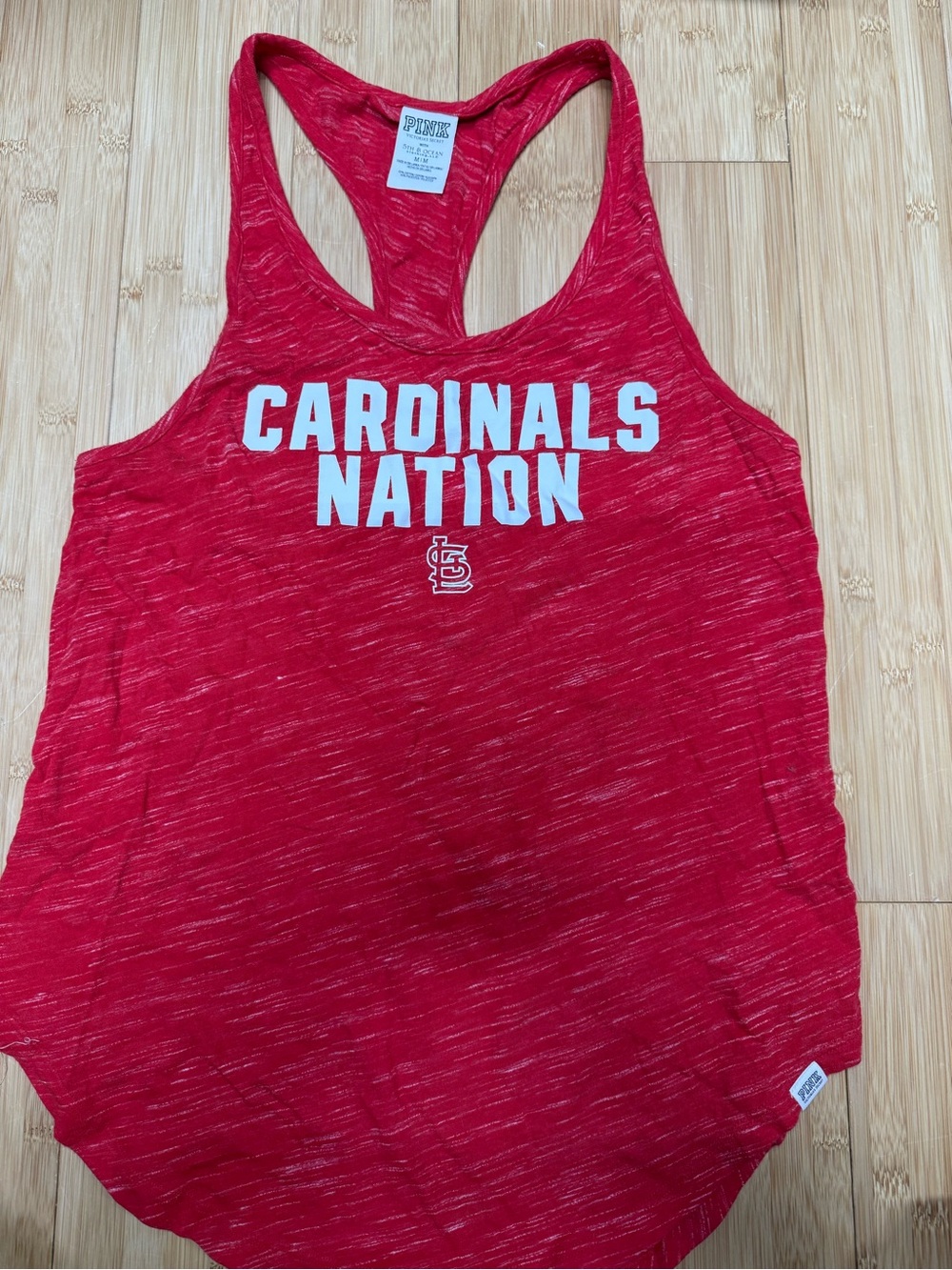 PINK Victoria's Secret Red Racerback Tank Top